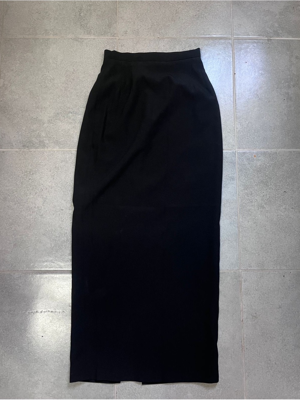 Women's Black classic maxi Skirt — Sleek Straight Silhouette